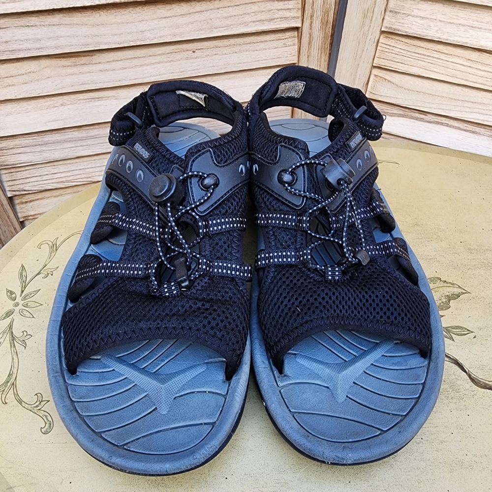 Nevados Sz 9 Black Synthetic Sport Sandal Hiking Outdoor Trail Utility Fishing